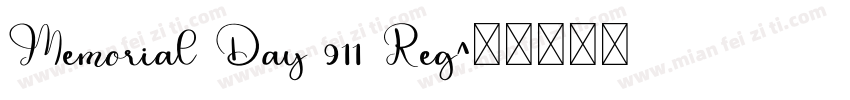 Memorial Day 911 Reg字体转换